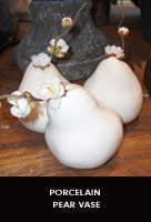 Porcelain Pear vase