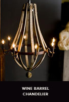 Wine Barrel Chandelier